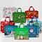 Wrapables Non-Woven Reusable Christmas Holidays Gift Bags with Handles for Gift Wrap, Parties, Favors and Treats (Set of 8)